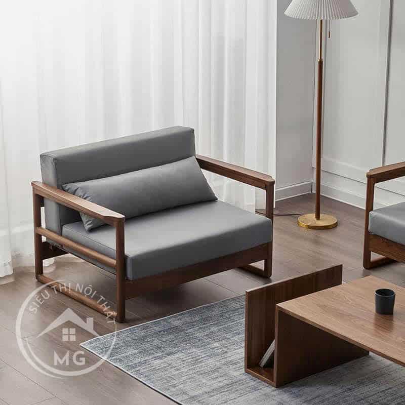 Ghế sofa đơn gỗ sồi nga