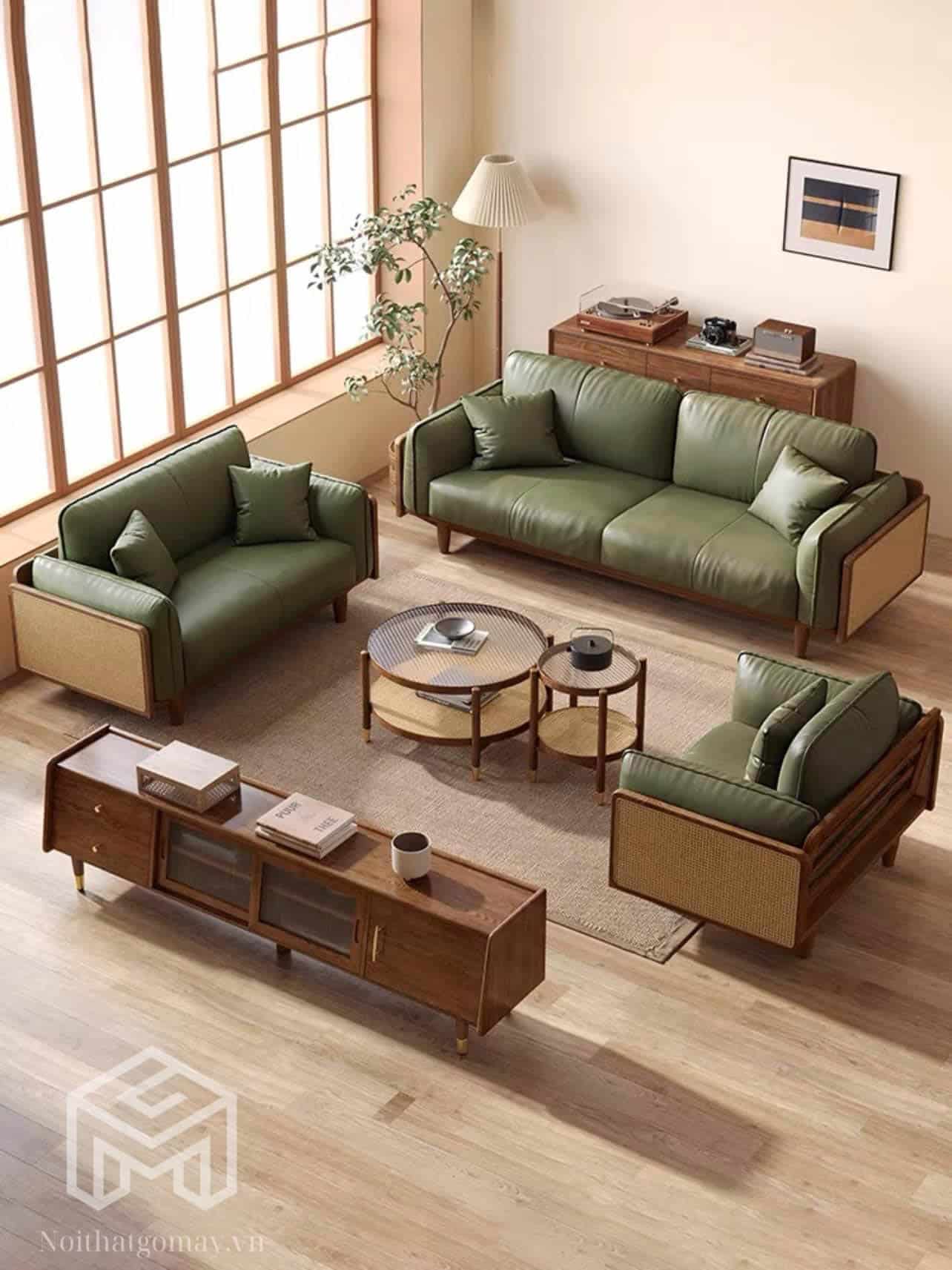 Ghế sofa gỗ sồi nga