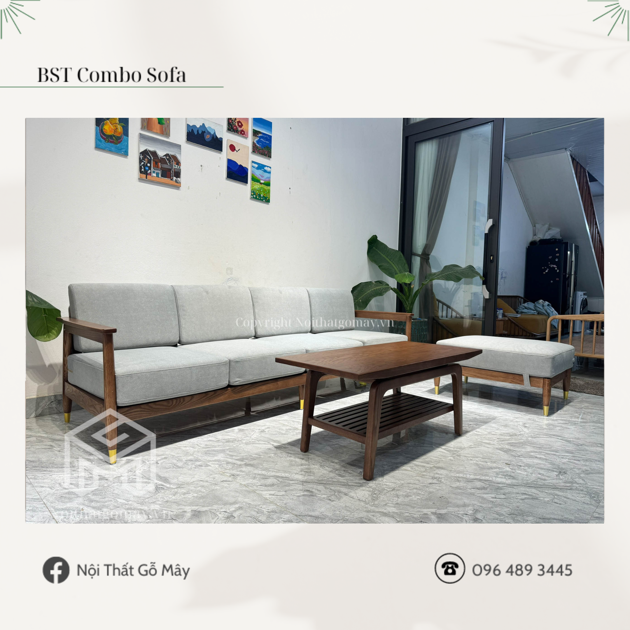 BSF – G37 Bộ Sofa Gỗ Hiện Đại