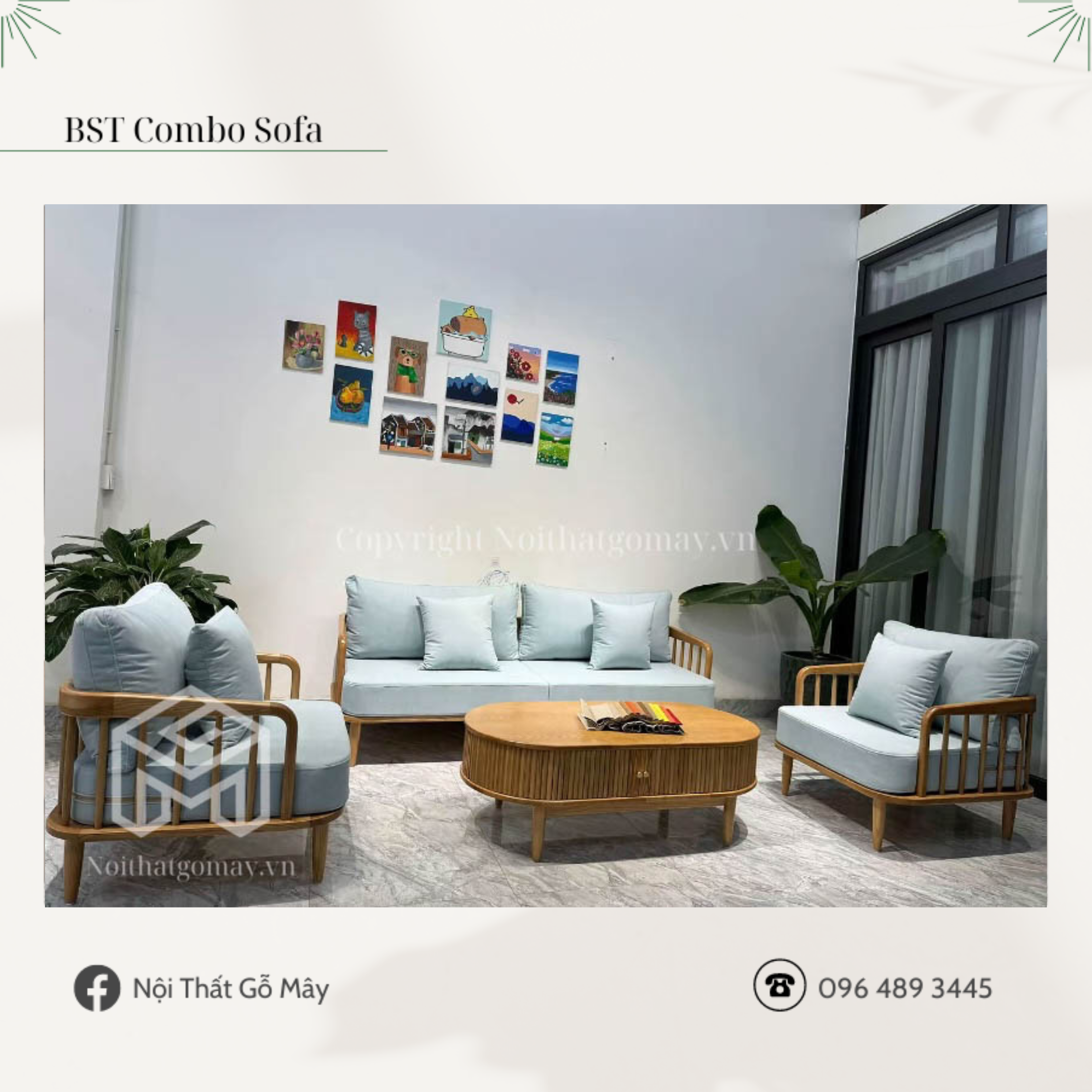 BSF – G38 Bộ Sofa Gỗ Joyce